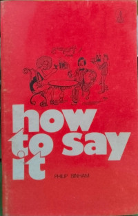 Image of HOW TO SAY IT